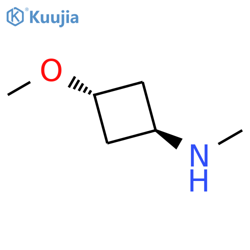 trans-3-methoxy-N-methyl-cyclobutanamine structure