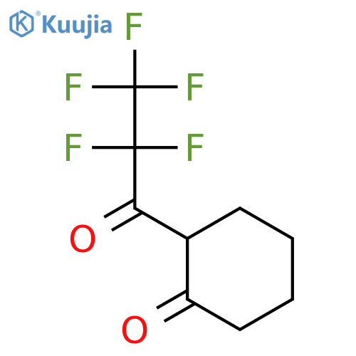 Cyclohexanone,2-(2,2,3,3,3-pentafluoro-1-oxopropyl)- structure