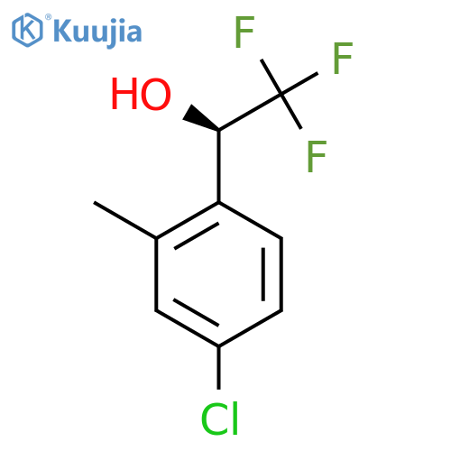 (1R)-1-(4-chloro-2-methylphenyl)-2,2,2-trifluoroethan-1-ol structure