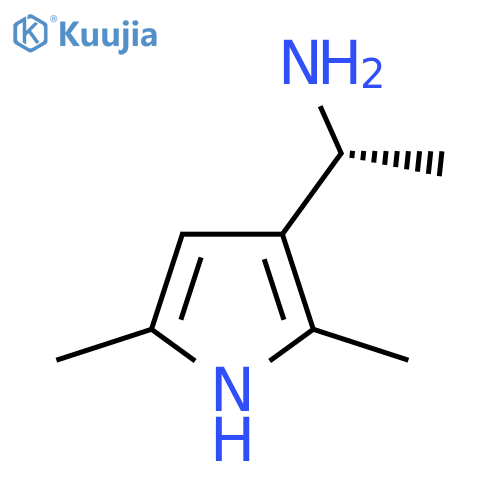 (1R)-1-(2,5-dimethyl-1H-pyrrol-3-yl)ethan-1-amine structure