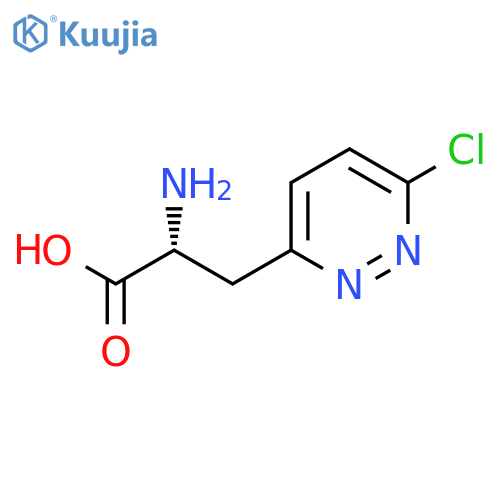 (2R)-2-amino-3-(6-chloropyridazin-3-yl)propanoic acid structure