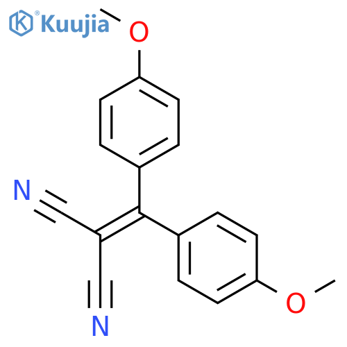 Propanedinitrile, [bis(4-methoxyphenyl)methylene]- structure