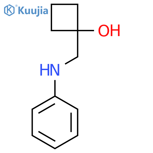 1-[(Phenylamino)methyl]cyclobutan-1-ol structure