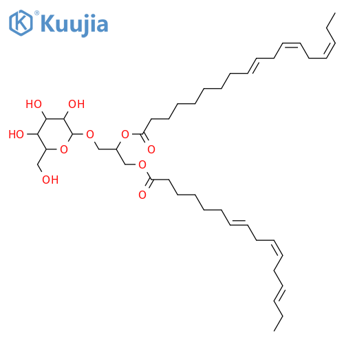 Glycerol 1,2-dialkanoates; Glycerol 1-(7Z,10Z,13Z-hexadecatrienoate) 2-(9Z,12Z,15Z-octadecatrienoate), 3-O-β-D-Galactopyranoside structure