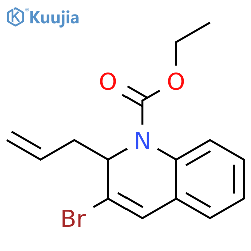 1(2H)-Quinolinecarboxylic acid, 3-bromo-2-(2-propenyl)-, ethyl ester structure