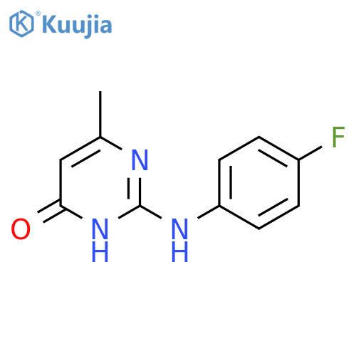 2-[(4-Fluorophenyl)amino]-6-methylpyrimidin-4(3H)-one structure