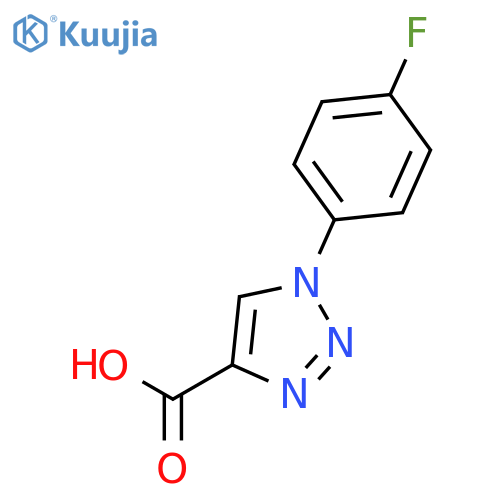 1-(4-fluorophenyl)-1H-1,2,3-triazole-4-carboxylic Acid structure