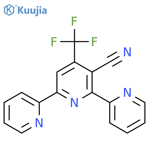 [2,2':6',2''-Terpyridine]-3'-carbonitrile, 4'-(trifluoromethyl)- structure