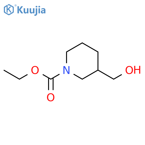 Ethyl 3-(hydroxymethyl)piperidine-1-carboxylate structure