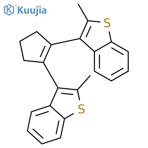 Benzo[b]thiophene, 3,3'-(1-cyclopentene-1,2-diyl)bis[2-methyl- structure