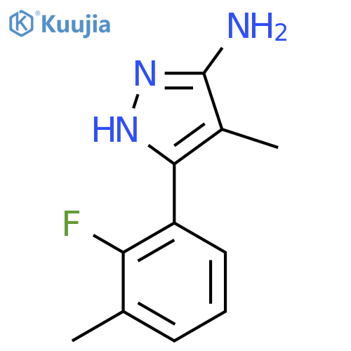 3-(2-fluoro-3-methylphenyl)-4-methyl-1H-pyrazol-5-amine structure