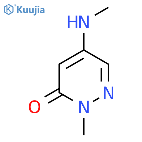 2-Methyl-5-(methylamino)pyridazin-3(2H)-one structure