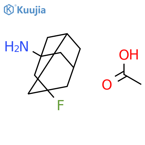 3-fluoroadamantan-1-amine, acetic acid structure