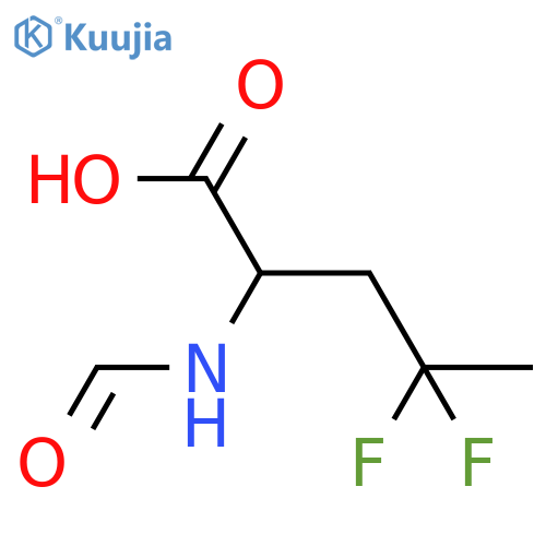 4,4-difluoro-2-formamidopentanoic acid structure