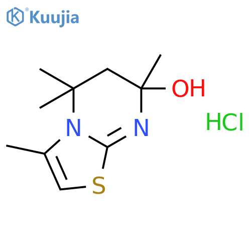 3,5,5,7-tetramethyl-6,7-dihydro-5H-[1,3]thiazolo[3,2-a]pyrimidin-7-ol hydrochloride (1:1) structure