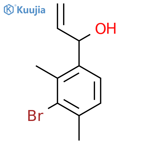 1-(3-bromo-2,4-dimethylphenyl)prop-2-en-1-ol structure