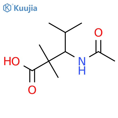 3-acetamido-2,2,4-trimethylpentanoic acid structure
