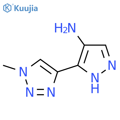 5-(1-methyl-1H-1,2,3-triazol-4-yl)-1H-pyrazol-4-amine structure
