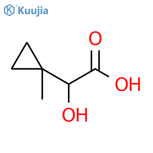 2-Hydroxy-2-(1-methylcyclopropyl)acetic acid structure