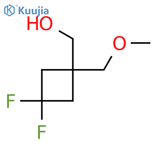 3,3-difluoro-1-(methoxymethyl)cyclobutylmethanol structure