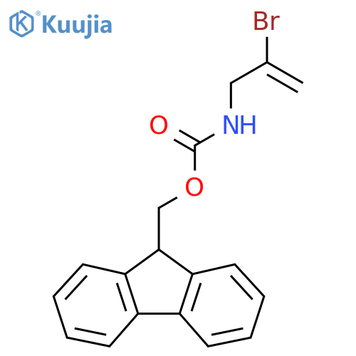 (9H-fluoren-9-yl)methyl N-(2-bromoprop-2-en-1-yl)carbamate structure