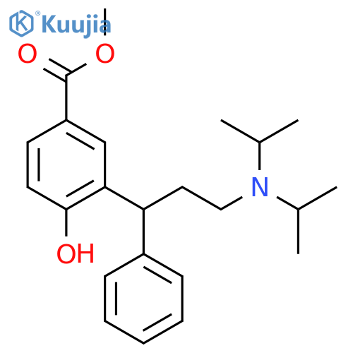 3-(1R)-3-Bis(1-methylethyl)amino-1-phenylpropyl-4-hydroxybenzoicacid methylester structure