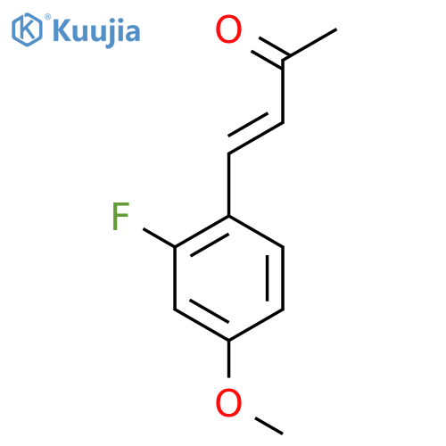 4-(2-fluoro-4-methoxyphenyl)but-3-en-2-one structure