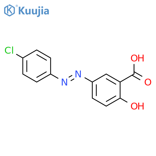 Benzoic acid,5-[2-(4-chlorophenyl)diazenyl]-2-hydroxy- structure