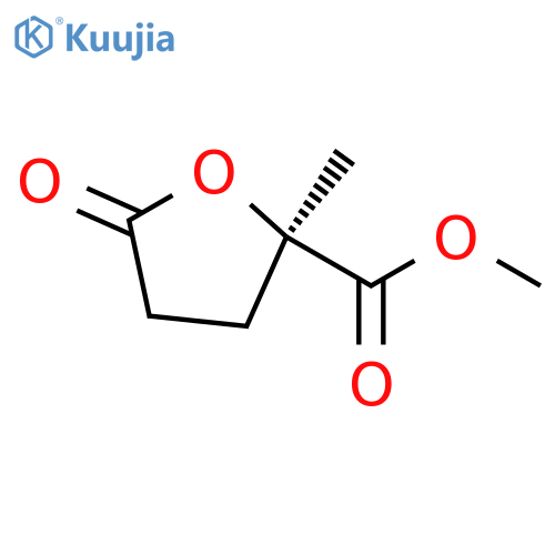 2-Furancarboxylic acid, tetrahydro-2-methyl-5-oxo-, methyl ester, (R)- structure