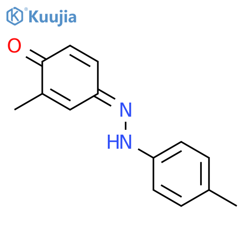 2-methyl-4-[(4-methylphenyl)hydrazinylidene]cyclohexa-2,5-dien-1-one structure