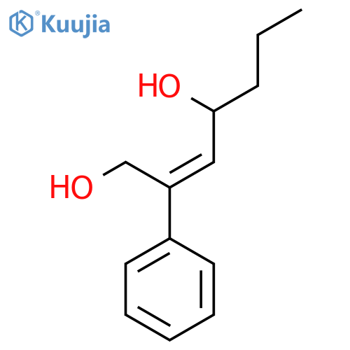 2-Heptene-1,4-diol, 2-phenyl-, (2Z)- structure