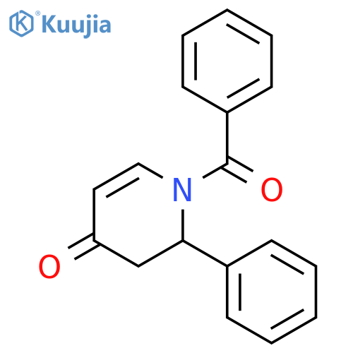 4(1H)-Pyridinone, 1-benzoyl-2,3-dihydro-2-phenyl- structure