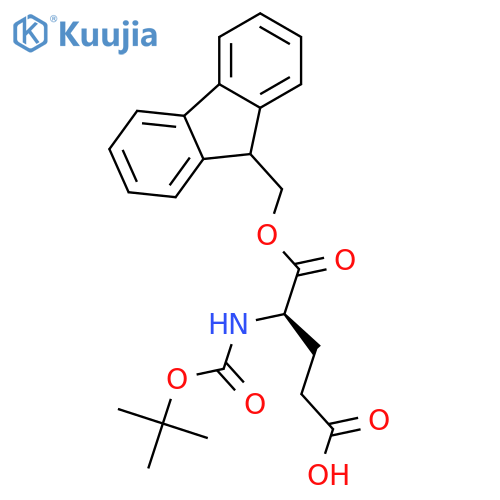 BOC-D-Glu-OFM structure