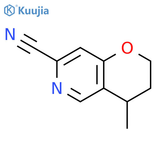 3,4-dihydro-4-methyl-2H-Pyrano[3,2-c]pyridine-7-carbonitrile structure