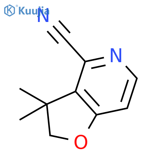 2,3-dihydro-3,3-dimethyl-Furo[3,2-c]pyridine-4-carbonitrile structure