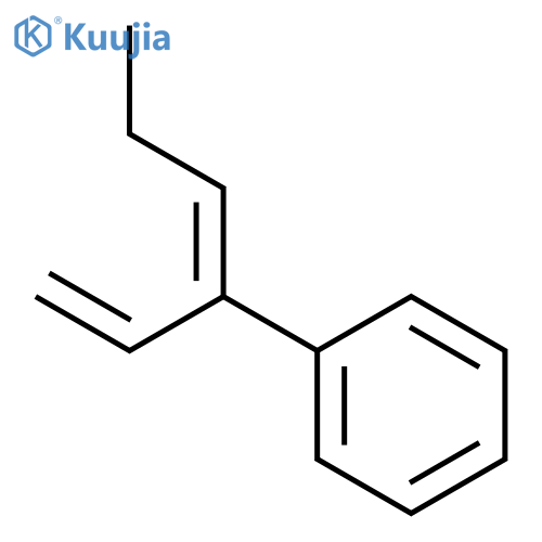 Benzene, [(1Z)-1-ethenyl-1-butenyl]- structure