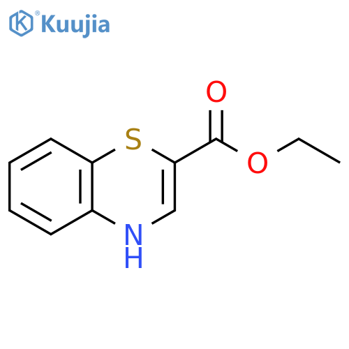 4H-1,4-Benzothiazine-2-carboxylic acid, ethyl ester structure