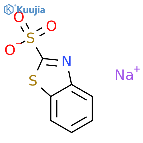 Sodium 2-benzothiazolesulfonate structure