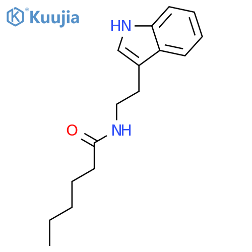 Hexanamide, N-[2-(1H-indol-3-yl)ethyl]- structure