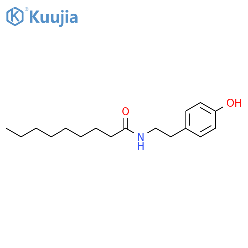 Nonanamide, N-[2-(4-hydroxyphenyl)ethyl]- structure