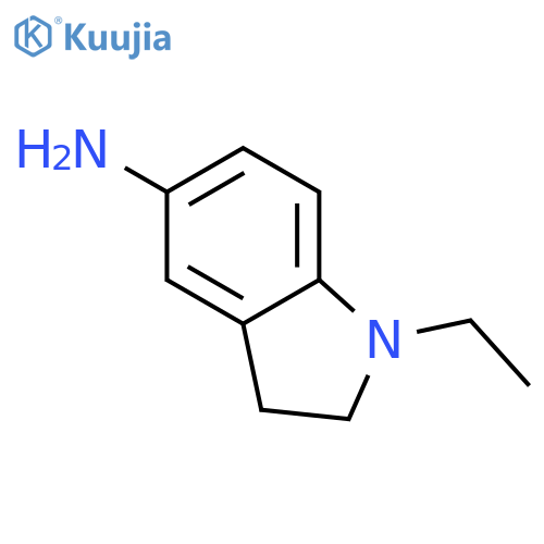 1-ethyl-2,3-dihydro-1H-indol-5-amine structure