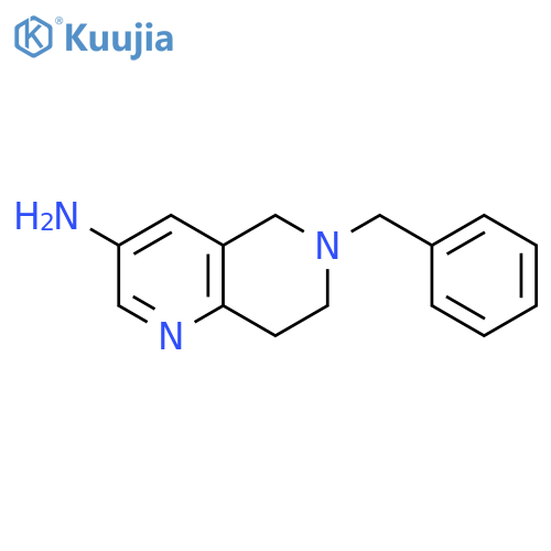 6-Benzyl-5,6,7,8-tetrahydro-1,6-naphthyridin-3-amine structure