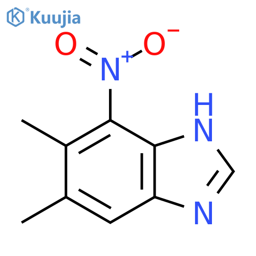 1H-Benzimidazole,5,6-dimethyl-7-nitro- structure