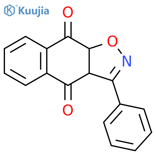 Naphth[2,3-d]isoxazole-4,9-dione, 3a,9a-dihydro-3-phenyl- structure