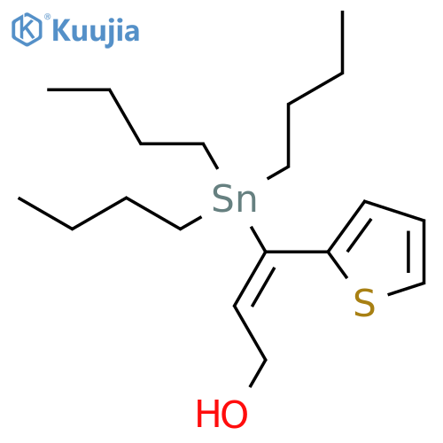2-Propen-1-ol, 3-(2-thienyl)-3-(tributylstannyl)-, (2Z)- structure