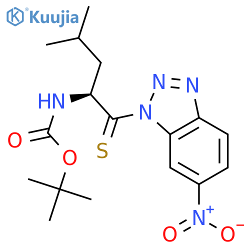 Boc-Thionoleu-1-(6-nitro)benzotriazolide structure