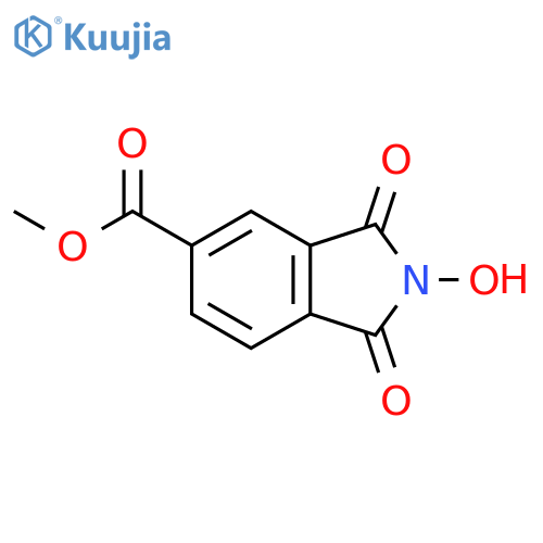1H-Isoindole-5-carboxylic acid, 2,3-dihydro-2-hydroxy-1,3-dioxo-,methyl ester structure