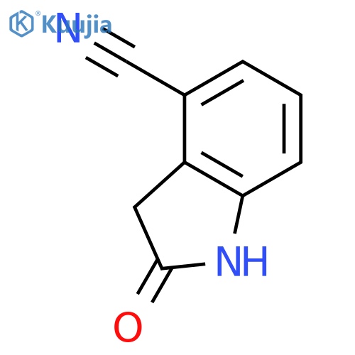 2-oxo-2,3-dihydro-1H-indole-4-carbonitrile structure