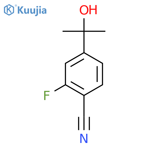 2-Fluoro-4-(2-hydroxypropan-2-yl)benzonitrile structure