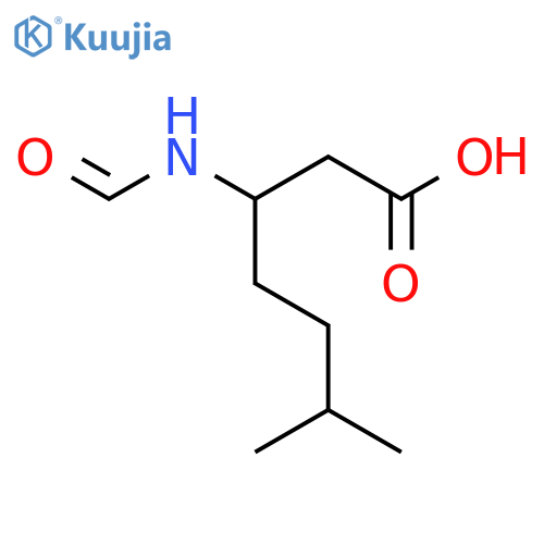 3-formamido-6-methylheptanoic acid structure